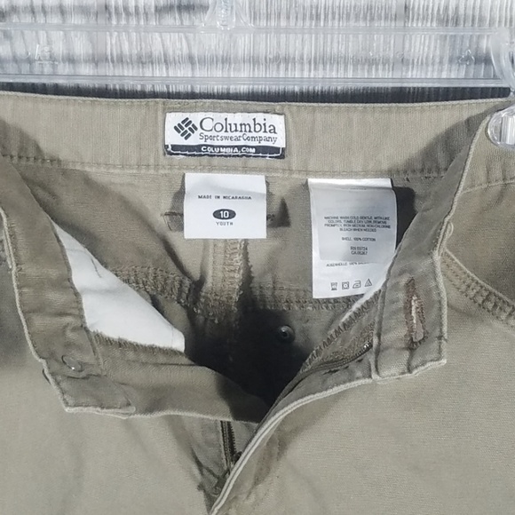 COLUMBIA Pants Cargo Utility Tan Sz 10 - Picture 2 of 7